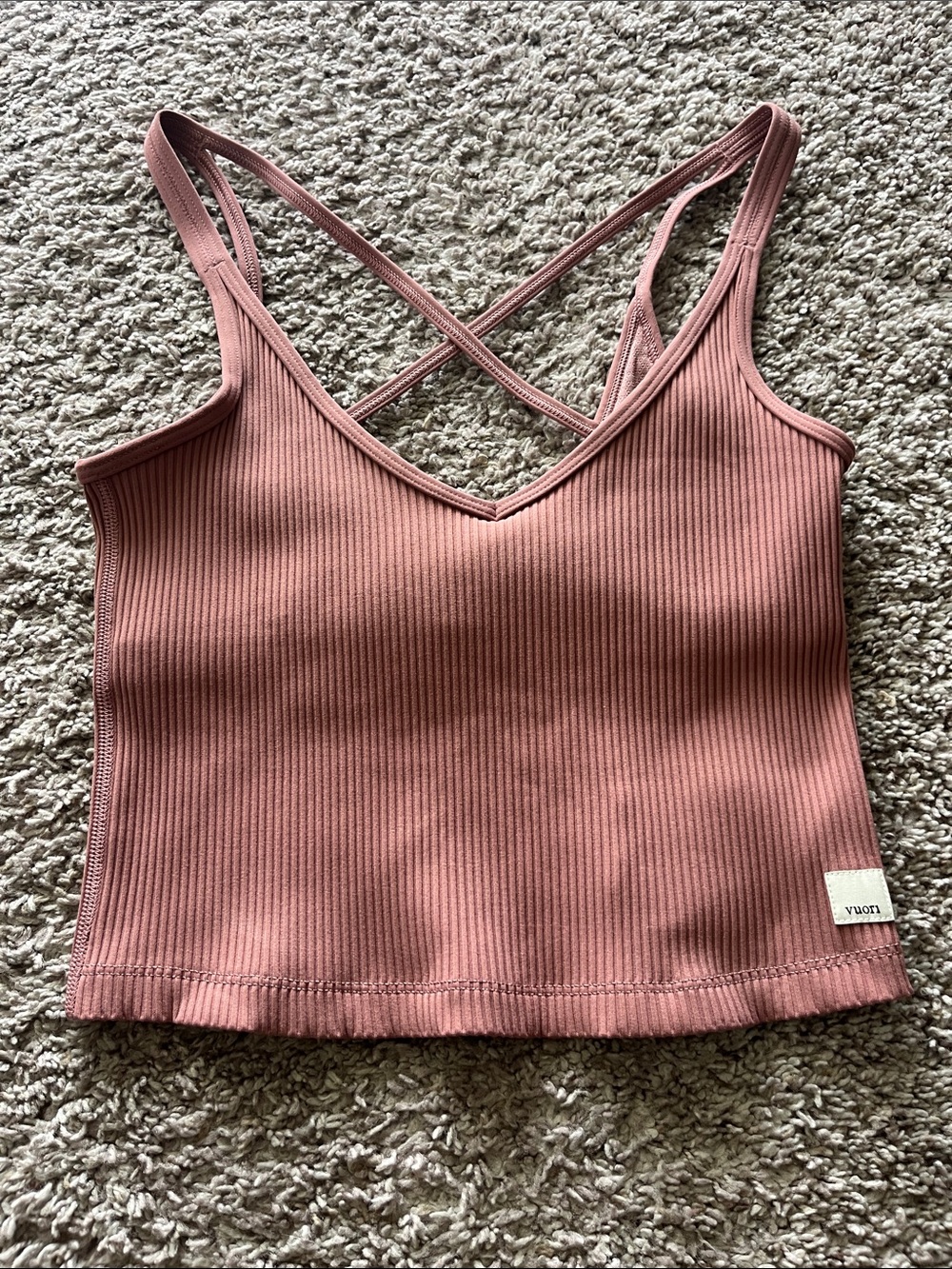Vuori Ribbed Crisscross Tank